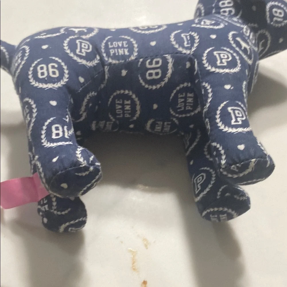 PINK Victoria's Secret Patterned Dog Toy - Navy